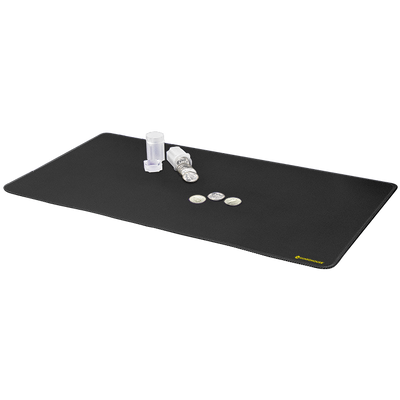 Desk Mat with Stitched Edges - 15.75 x 31.5 (Black) - 668760