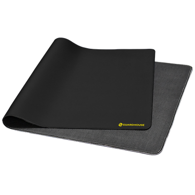 Desk Mat with Stitched Edges - 15.75 x 31.5 (Black) - 668760