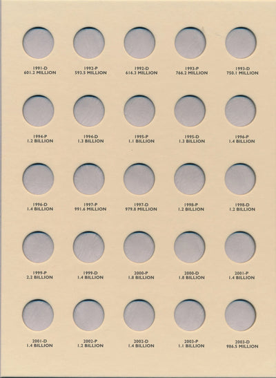 Littleton Folder: Roosevelt Dimes 1965-2003 LCF22