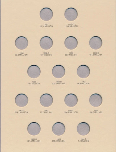 Littleton Folder: Roosevelt Dimes 1946-1964 LCF21
