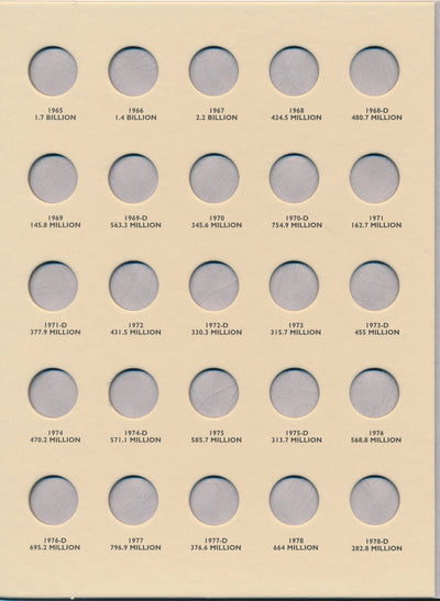 Littleton Folder: Roosevelt Dimes 1965-2003 LCF22