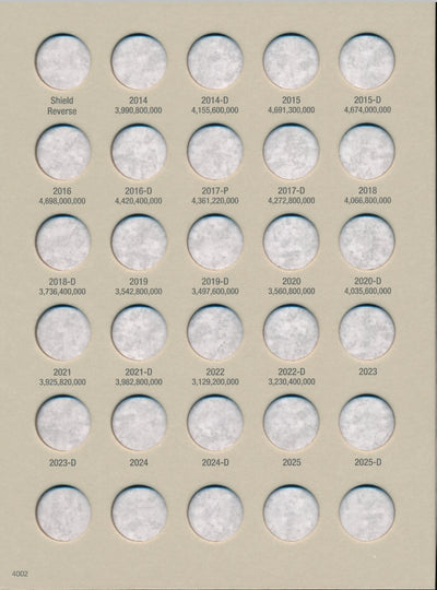 Harris Folder: Lincoln Cents #4 2014- #4002