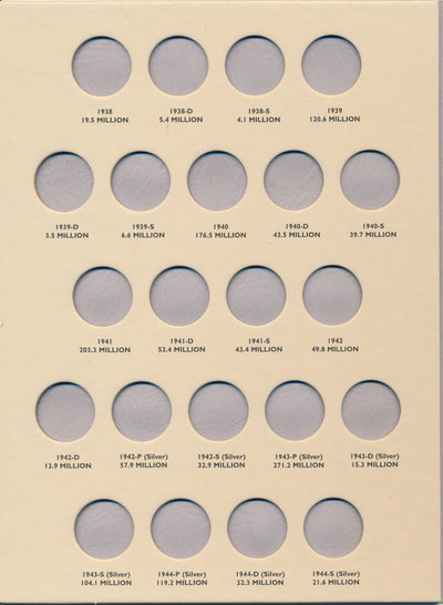 Littleton Folder: Jefferson Nickels 1938-1961 LCF25