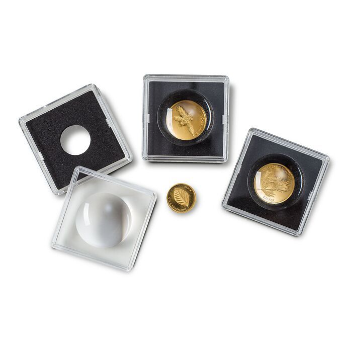 Square coin capsules MAGNICAPS - 18mm