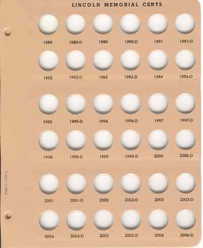 Dansco Album- pg 8 #7100/pg 4 #7102