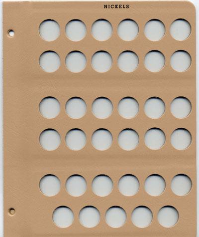 Dansco Album - Blank Page Nickels
