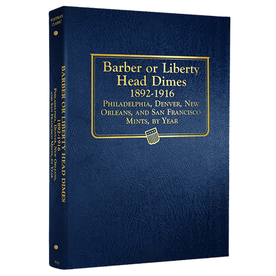 Whitman Albums: Barber/Liberty Head Dimes- 1892-1916 #9117