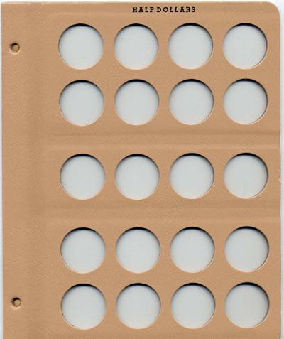 Blank Silver Dollar Dansco Album Page
