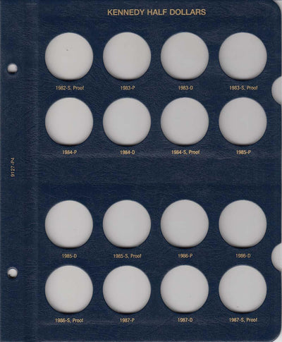 Whitman Albums: Kennedy Half Dollars -1964-2002 #9127