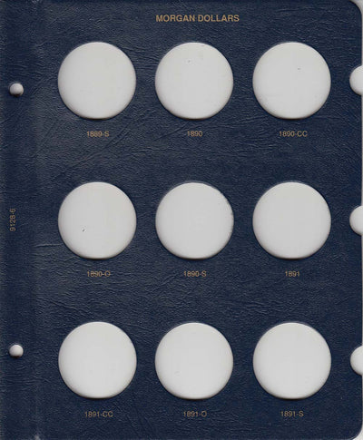 Whitman Albums: Morgan Silver Dollars -1878-1891 #9128