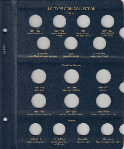 Whitman Bookself Coin Album Misc #9140 with 5 Quarter Pages - Holds 110 Whitman Bookself Coin Album Misc #9140 with 5 Quarter Pages - Holds 110