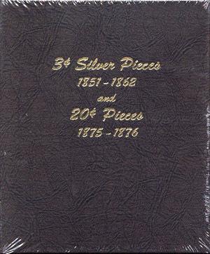Dansco Album #6109 for 3 Cent Silver and 20 Cent Pieces