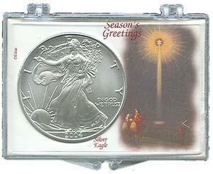 Marcus Snap Lock Silver Eagle: Seasons Greetings