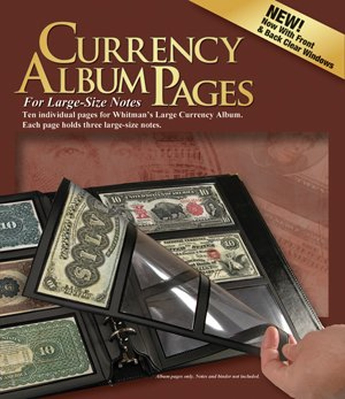 Whitman Refill Pages for Premium Currency Albums - Large
