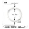 Direct Fit Air-Tite H$5ML 1oz Silver Canadian Maple Leaf Measurement Guide