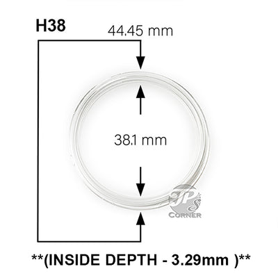 Direct Fit Air-Tite H$5ML 1oz Silver Canadian Maple Leaf Measurement Guide