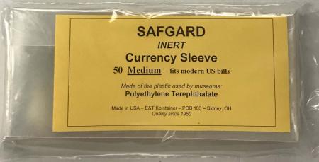Safgard Sleeve for Modern Currency