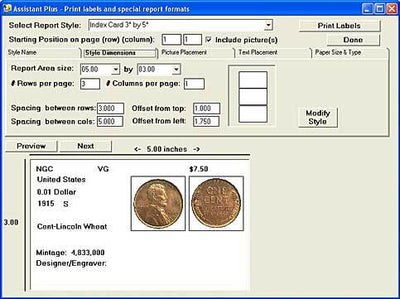 Carlisle Value Package- Coin Collectors Assistant Plus & Coin Grading CD