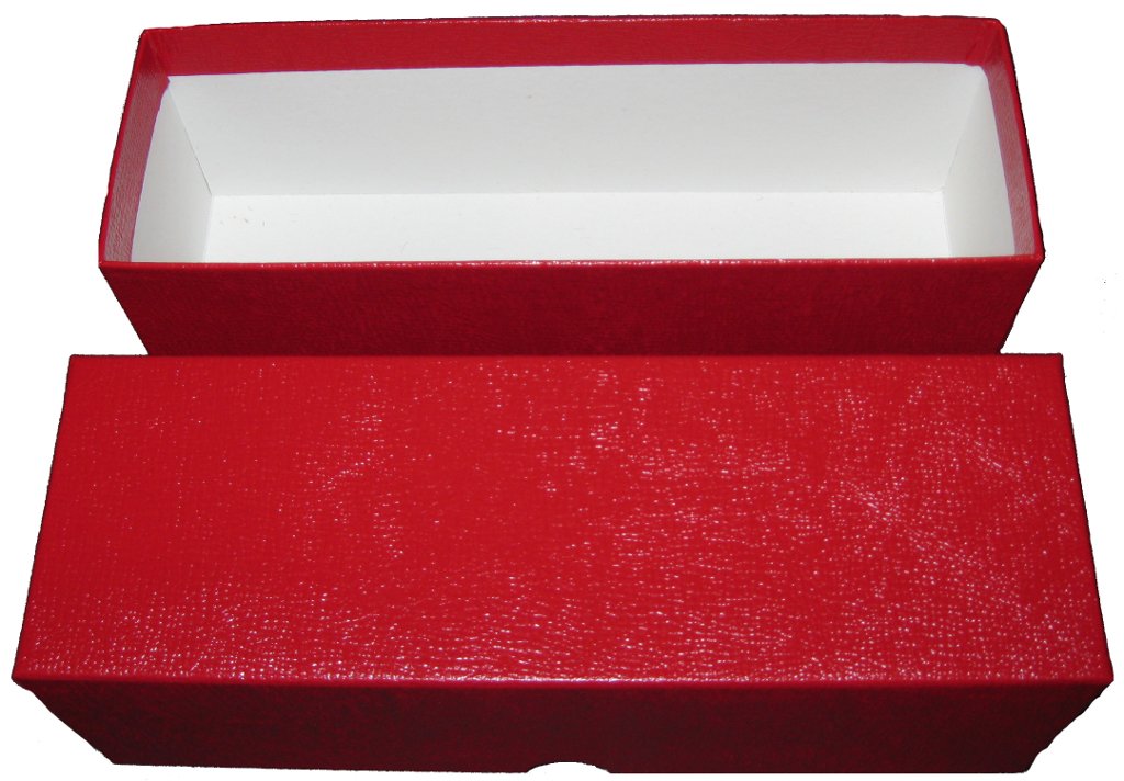 Red Single Row Box for Coin Slabs/Crowns and 2.5x2.5s