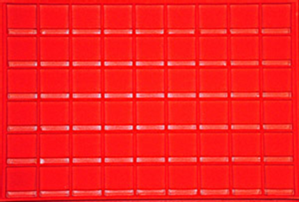 Falcon Coin Display Trays: 1½" x 1½" Holders  by Edgar Marcus - RED