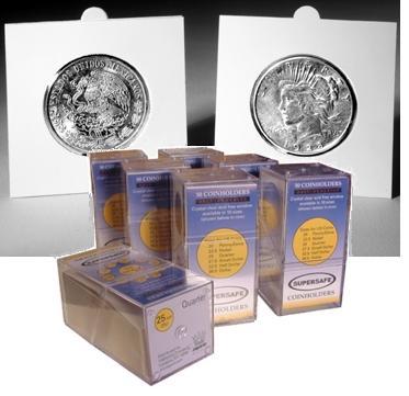 SuperSafe Self Sealing Cardboard 2x2s for Half Dollars