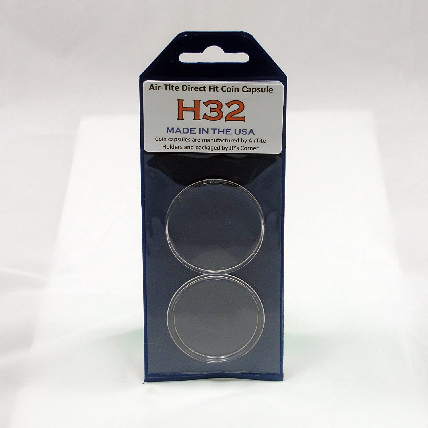 Air-Tite Direct Fit Coin Capsule H32.7 for U.S. 1 oz Gold Eagle in JP's Retail Packaging