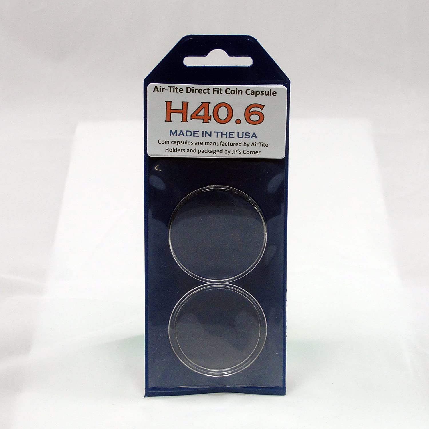 Air-Tite Direct Fit Coin Capsule H40 for 1 oz American Silver Eagle in JP's Retail Packaging
