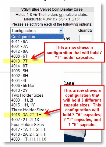 VSB1 Blue Velvet Display Box - Model H /SCRATCH/DENT