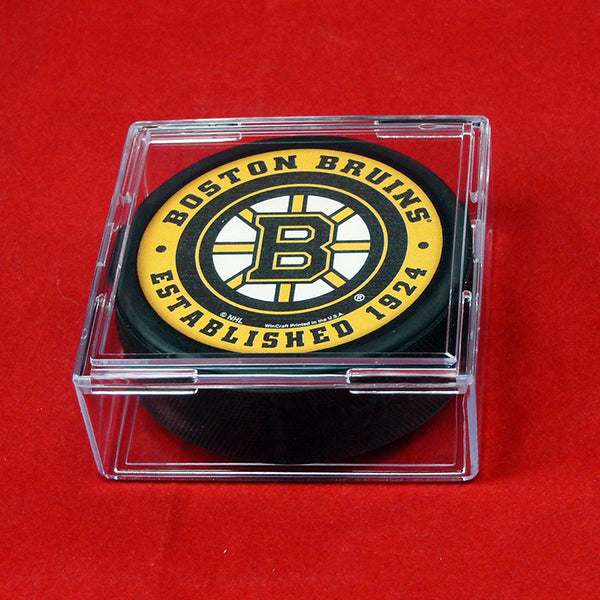 hockey card and puck display case Hockey Puck and Card Display Case Acrylic Base main image 0
