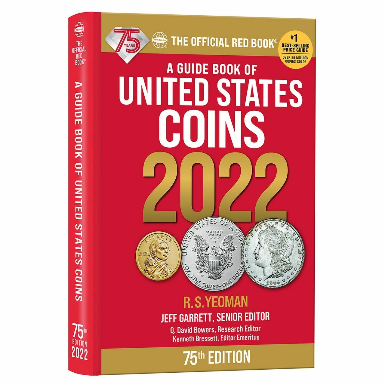 Whitman Red Book Hard Cover Hidden Spiral 2022 / CLOSEOUT