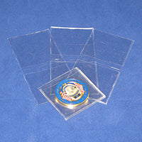 Safe-T Brand® Double Pocket Vinyl Coin Flips 2x2 (HECO)