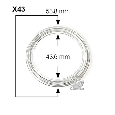 Direct Fit Air-Tite X43 Silver Strike Coin Capsule Measurement Guide