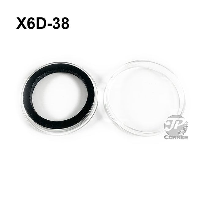 Black Capsule Tube & 10 Air-Tite High Relief 38mm Black Ring Coin Holders For 2oz Queen S Beast Black Capsule Tube & 10 Air-Tite High Relief 38mm Black Ring Coin Holders For 2oz Queen S Beast