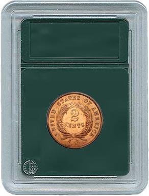 Coin World Coin Slabs for Two & Three Cent Pieces