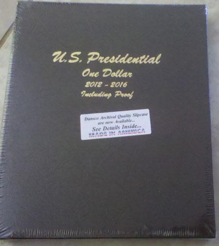 Dansco Album #8185 for Presidential Dollars 2012-2016 w/proof