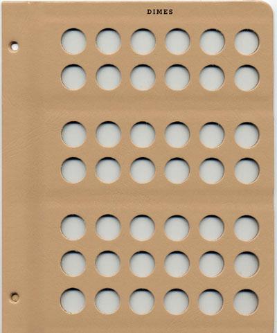 Dansco Album - Blank Page Dimes