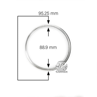 CoinSafe Direct Fit 1 lb Round Coin Capsule Measurement Guide