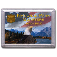 HE Harris Frosty Case: National Park Quarters Canyon/Eagle 2 Holes - 24mm - CLOSEOUT