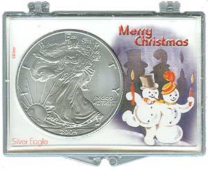 Marcus Snap Lock Silver Eagle: Merry Christmas