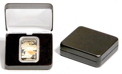 Slim Leatherette Storage Boxes | Faux Leather Coin Cases