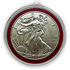 Model I-Loop Air-Tite Coin Holder with Red Ring - 39mm (Ornament Holde ...
