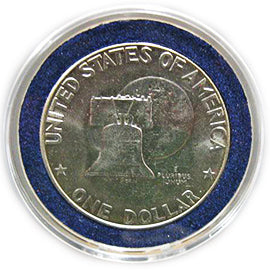 Model I Air Tite Coin Holders with Blue Ring 40mm