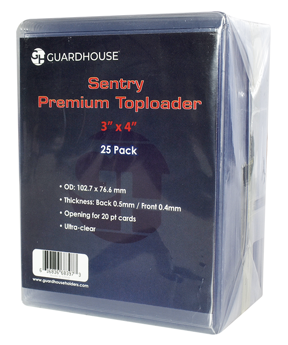 Sentry 3x4 Premium Toploader - 20pt Cards