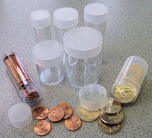 Marcus Round Coin Tubes for Small Dollars 26.5mm or 1.043"